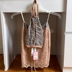 Holt 2 piece hand painted skirt set NWT